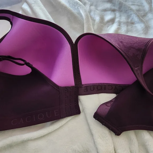 Cacique Lightly Lined No Wire Bra - Picture 5 of 7